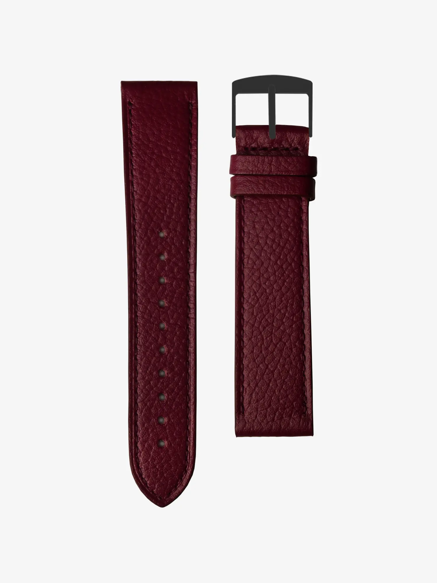 BRACELET CUIR - BORDEAUX GRAINÉ - Image 2