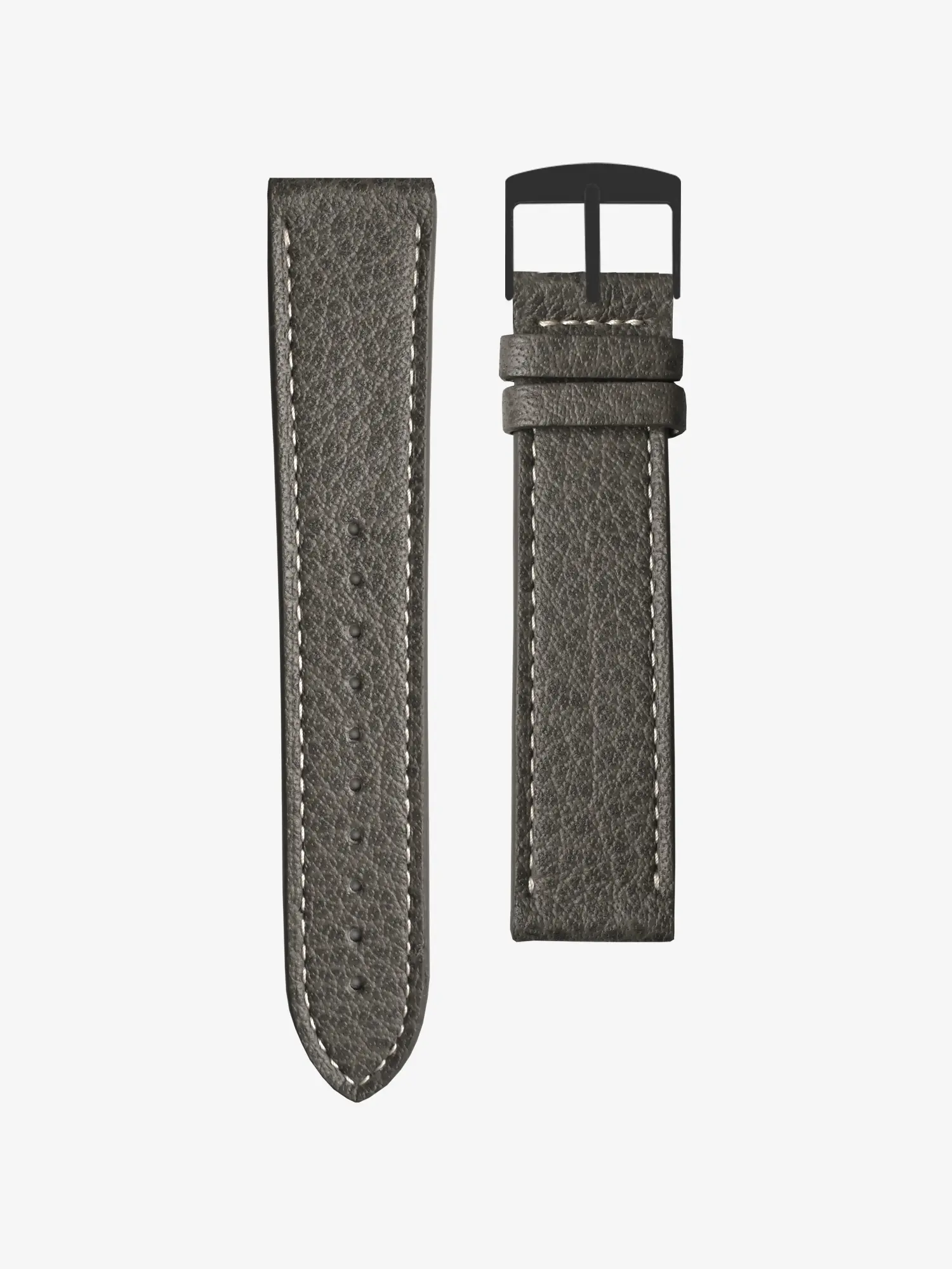 BRACELET CUIR - GRIS ARDOISE SURPIQUÉ - Image 2
