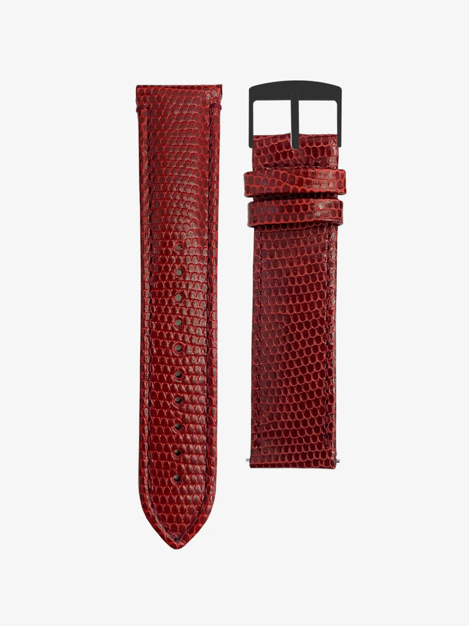 BRACELET CUIR - ROUGE LÉZARD - Image 4