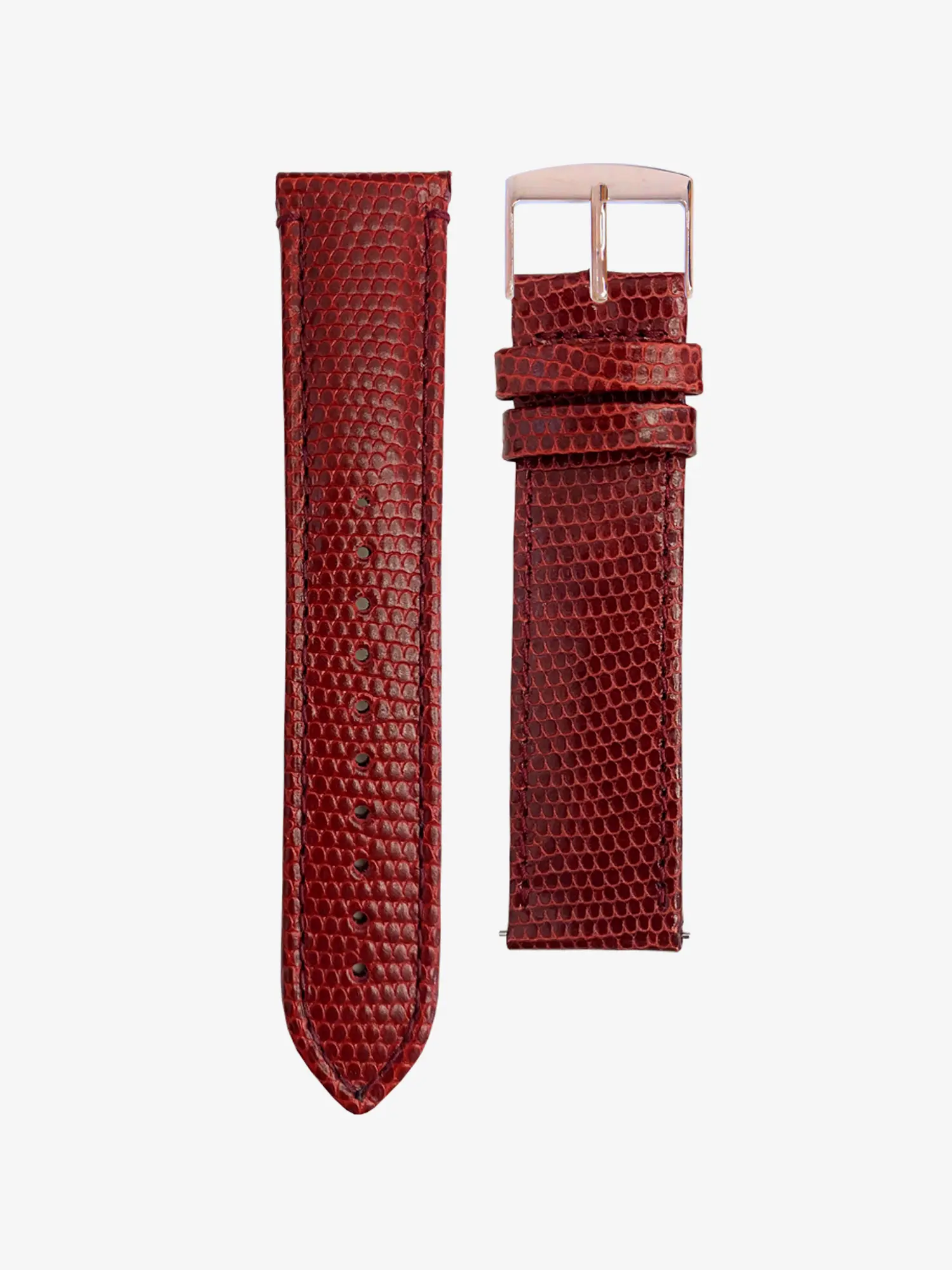BRACELET CUIR - ROUGE LÉZARD - Image 5