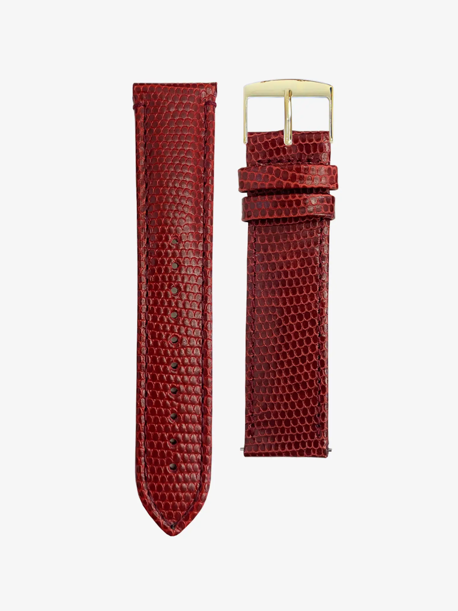 BRACELET CUIR - ROUGE LÉZARD - Image 6
