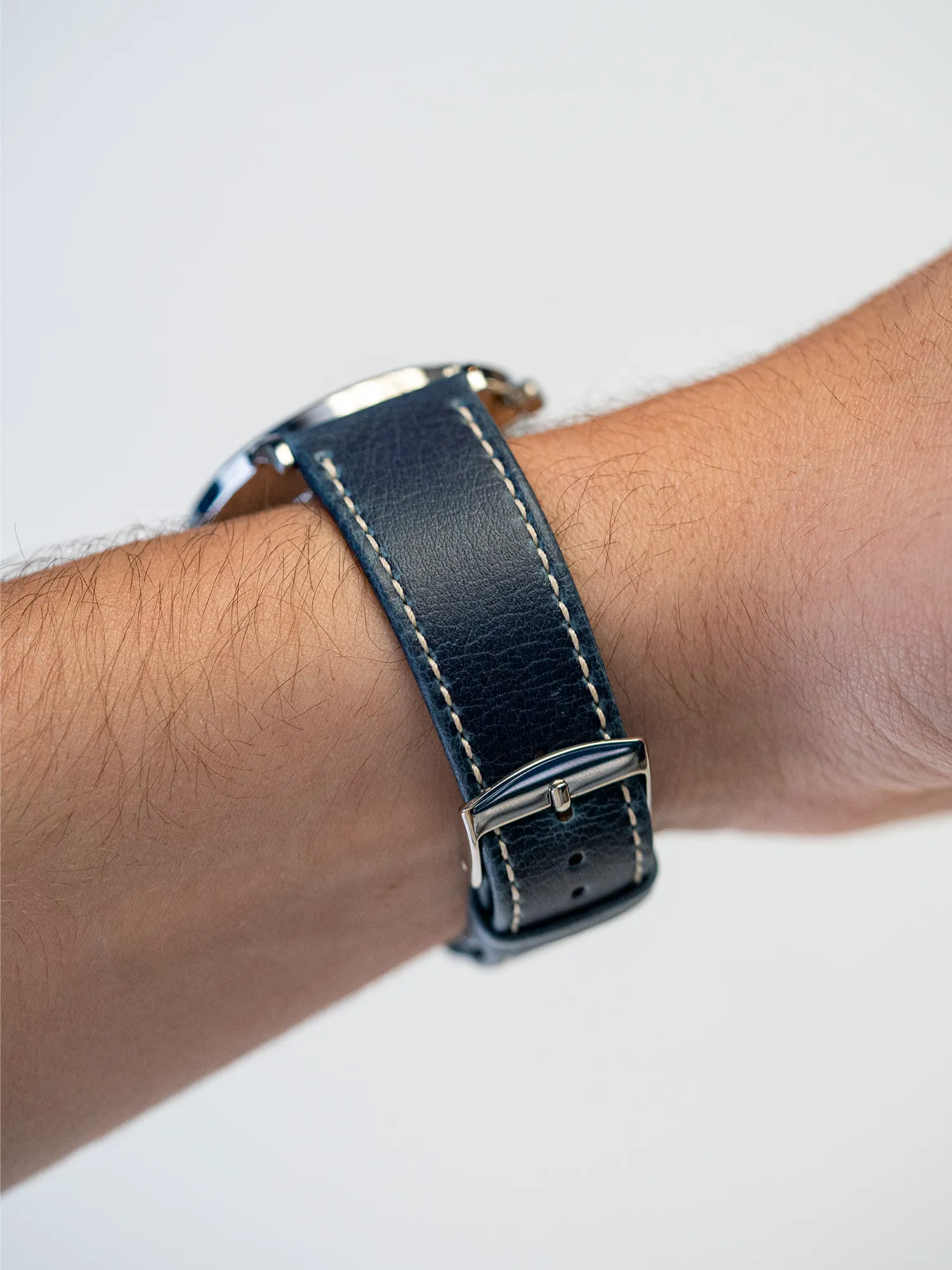 BRACELET CUIR VEGAN - BLEU OCÉAN - Image 2
