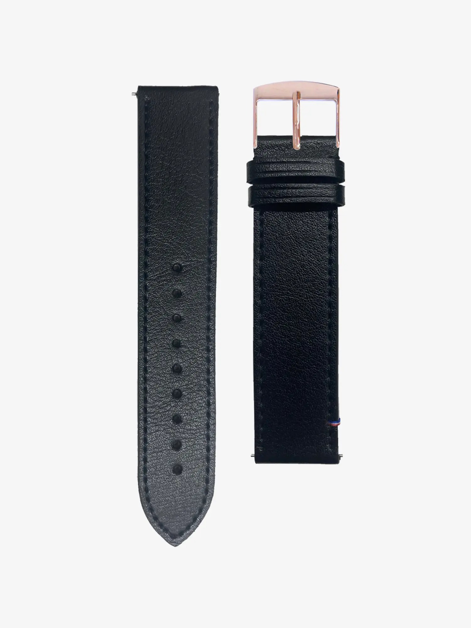 BRACELET CUIR VEGAN - NOIR SURPIQUÉ MADE IN FRANCE - Image 5