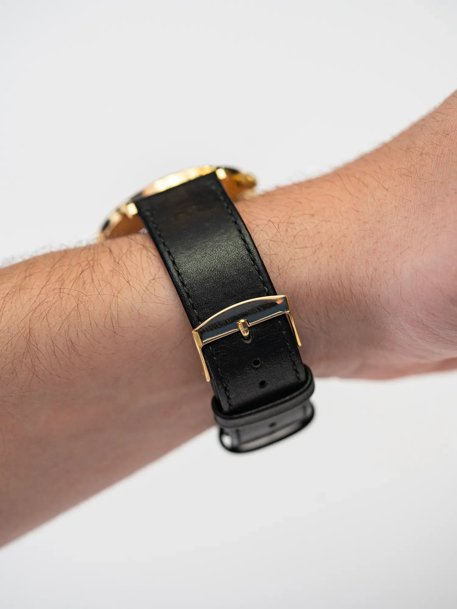 BRACELET CUIR XL - NOIR RÉGLISSE SURPIQUÉ - Image 2