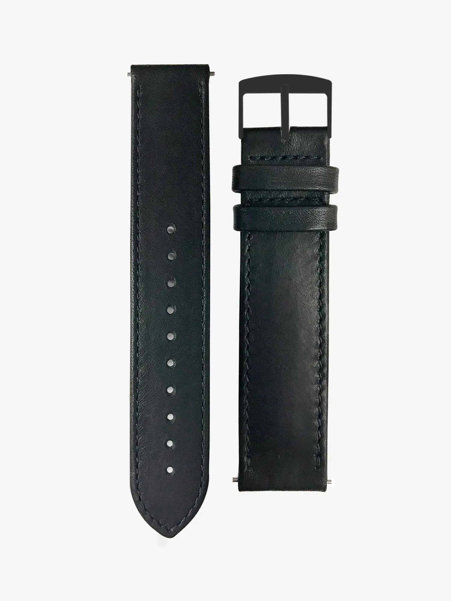 BRACELET CUIR XL - NOIR RÉGLISSE SURPIQUÉ - Image 4