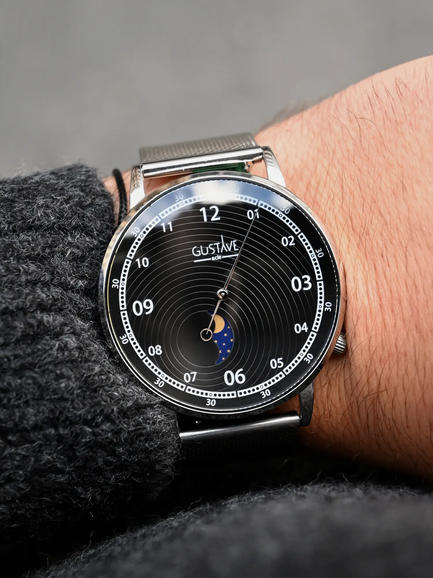 GEORGES 12H - ARGENT ET NOIR - Image 2